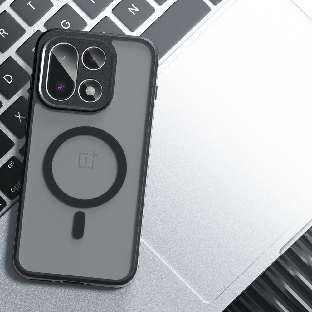 Futrola MagSafe za OnePlus 15, Techsuit, PureFrost, Satensko Crna
