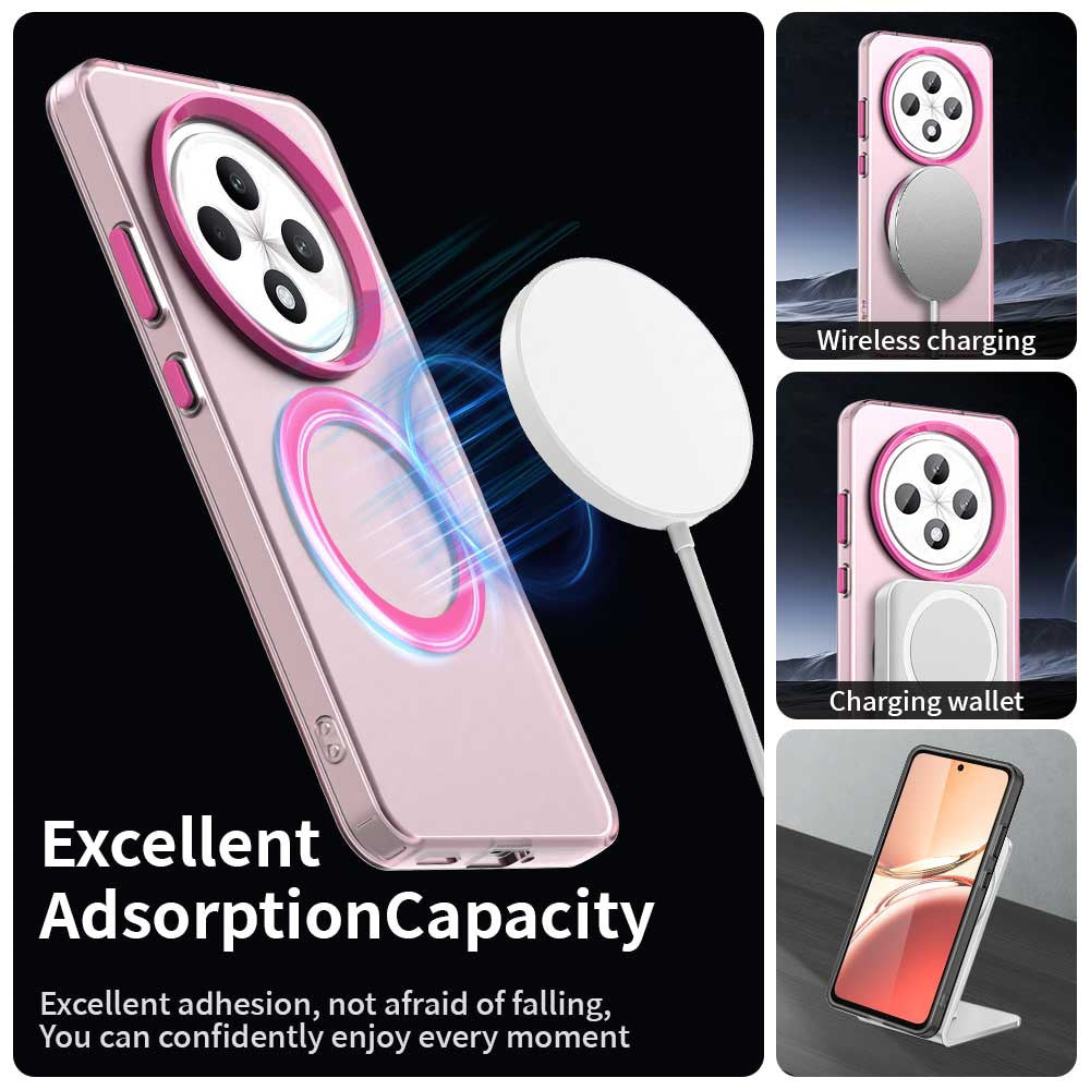 MagSafe futrola za Oppo A3 4G / A3 5G, Techsuit, CandyCase, Roze