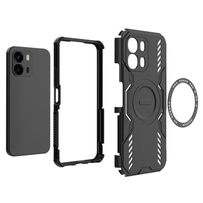 Futrola MagSafe za Oppo A6 4G, Techsuit, ArmorMag, Crna