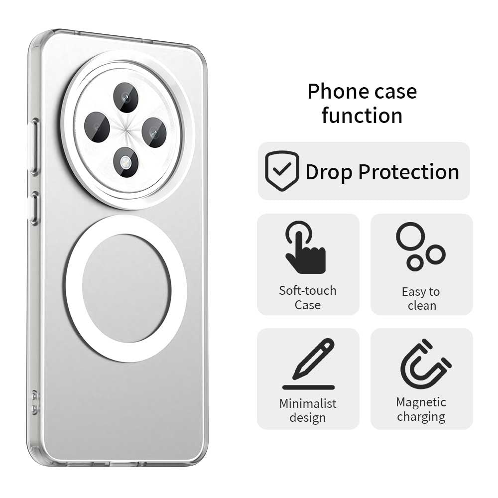 MagSafe futrola za Oppo Reno12 FS 5G / Reno12 FS 4G / Reno12 F 4G / Reno12 F, Techsuit, CandyCase, Bela
