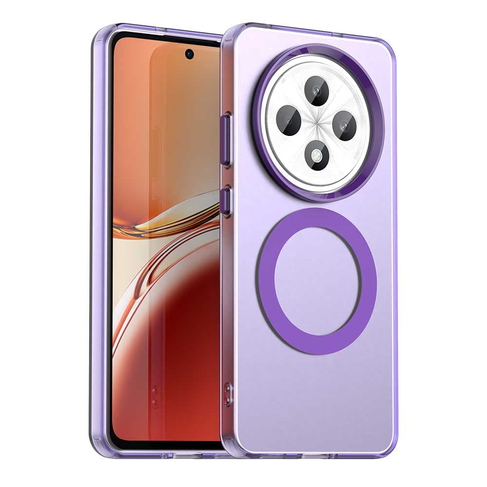 MagSafe futrola za Oppo Reno12 FS 5G / Reno12 FS 4G / Reno12 F 4G / Reno12 F, Techsuit, CandyCase, Ljubičasta