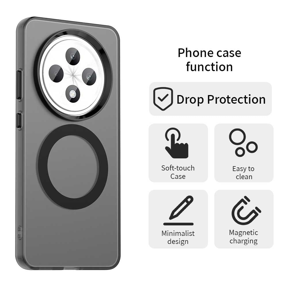 MagSafe futrola za Oppo Reno12 FS 5G / Reno12 FS 4G / Reno12 F 4G, Techsuit, CandyCase, Crna