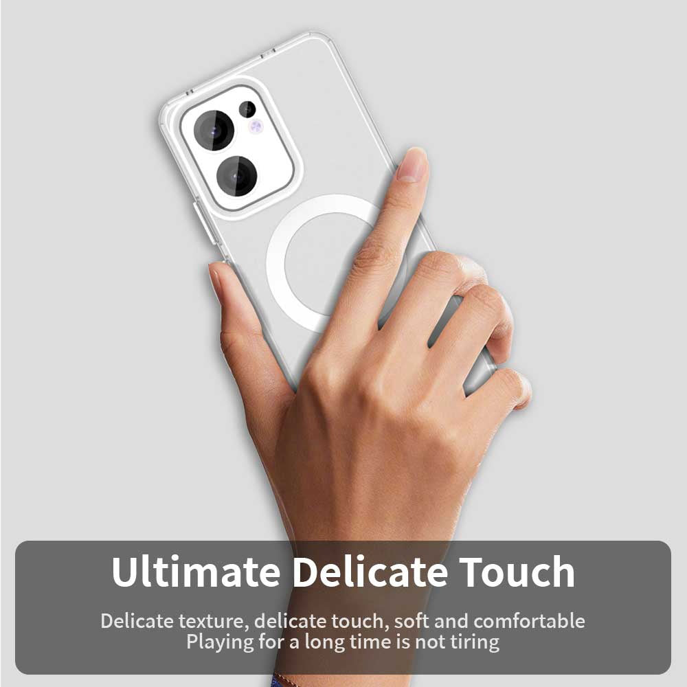 MagSafe futrola za Oppo Reno13 FS 5G / Reno13 F 4G / Reno13 F, Techsuit, CandyCase, Bela