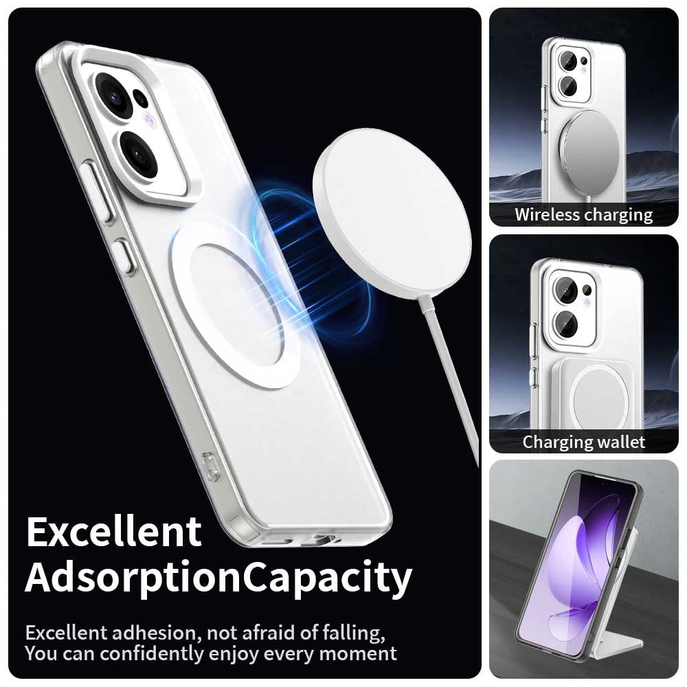 MagSafe futrola za Oppo Reno13 FS 5G / Reno13 F 4G / Reno13 F, Techsuit, CandyCase, Bela