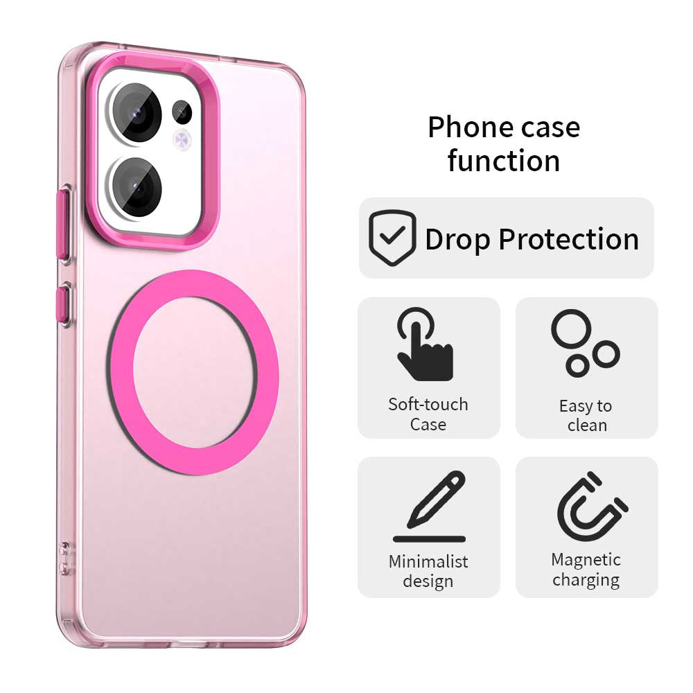 MagSafe futrola za Oppo Reno13 FS 5G / Reno13 F 4G / Reno13 F, Techsuit, CandyCase, Roze