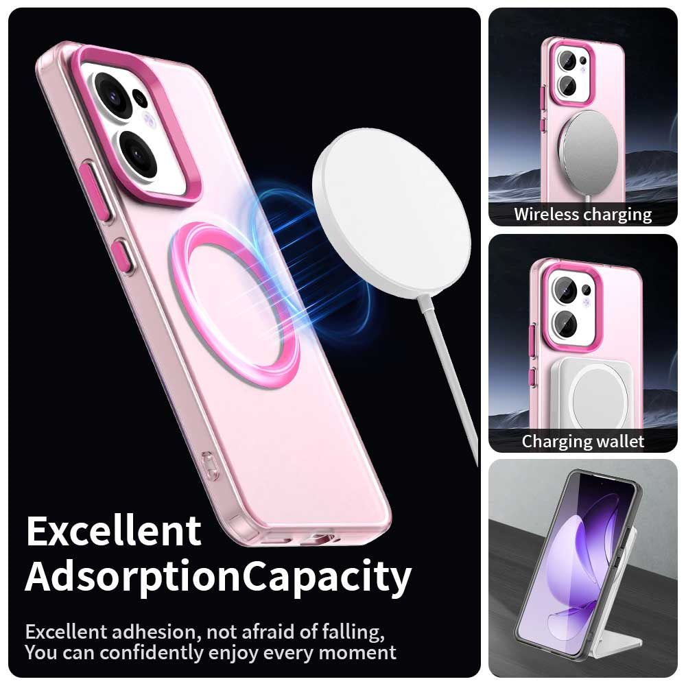 MagSafe futrola za Oppo Reno13 FS 5G / Reno13 F 4G / Reno13 F, Techsuit, CandyCase, Roze