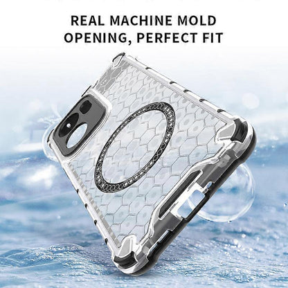 MagSafe futrola za Oppo Reno13 FS 5G / Reno13 F 4G / Reno13 F, Techsuit, HoneyComb Shield, Bela
