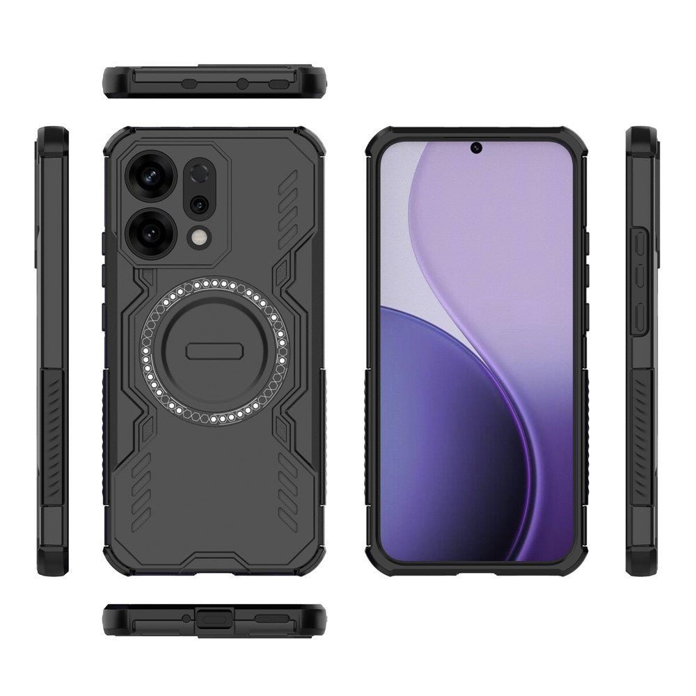 MagSafe futrola za Oppo Reno14, Techsuit, ArmorMag, Crna