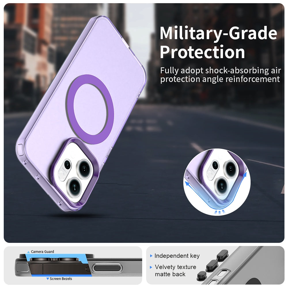 Futrola MagSafe za Oppo Reno14, Techsuit, CandyCase, Ljubičasta