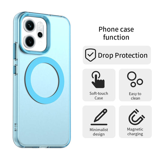 MagSafe futrola za Oppo Reno16 F / Reno16 FS, Techsuit, CandyCase, Plava