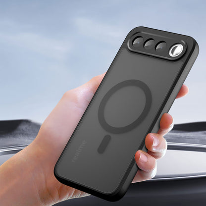 MagSafe futrola za Realme 16, Techsuit, PureFrost, Crna Satenska