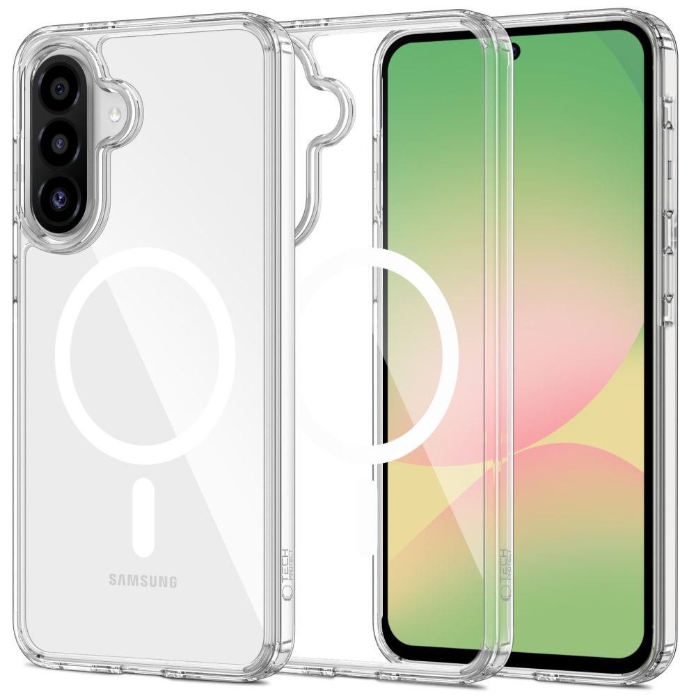 Futrola MagSafe za Samsung Galaxy A36 A366, Tech-Protect, Flexair Hybrid, Transparentna