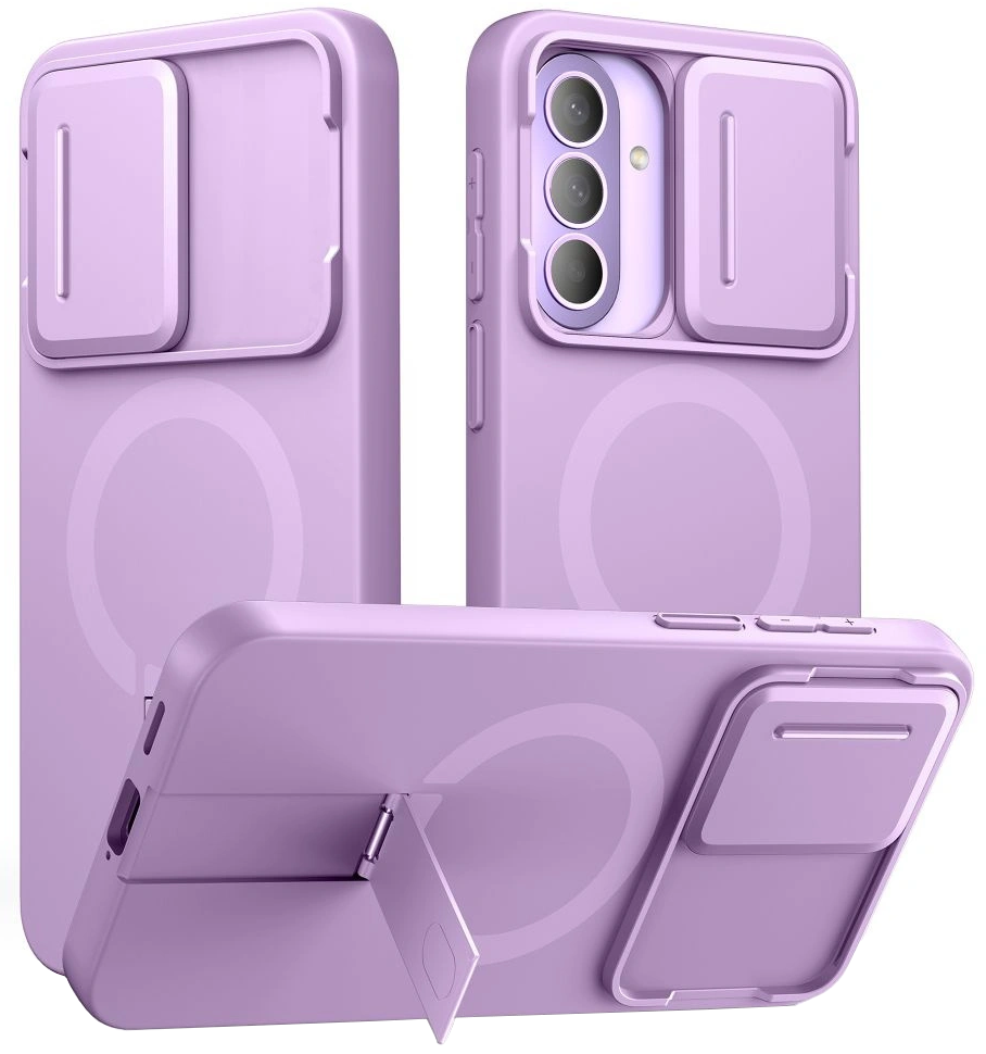 MagSafe futrola za Samsung Galaxy A57 5G, Tech-Protect, Kevlar Aura, Ljubičasta