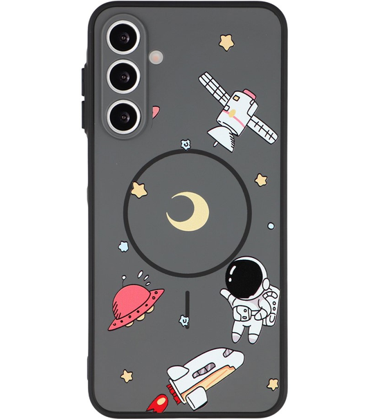 MagSafe futrola za Samsung Galaxy A16 5G A166 / A16 4G A165, OEM, Cartoon Astronaut, Crna