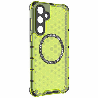 MagSafe futrola za Samsung Galaxy S25 S931, Techsuit, HoneyComb Shield, Zelena