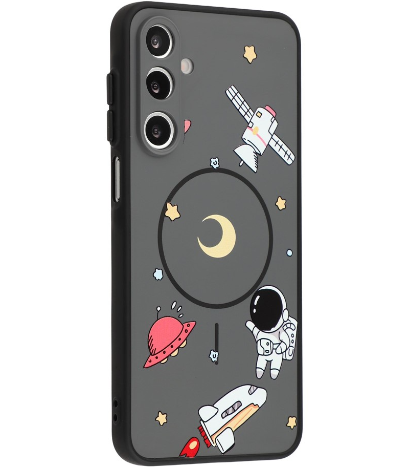 MagSafe futrola za Samsung Galaxy A16 5G A166 / A16 4G A165, OEM, Cartoon Astronaut, Crna