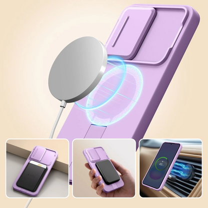 MagSafe futrola za Samsung Galaxy A57 5G, Tech-Protect, Kevlar Aura, Ljubičasta