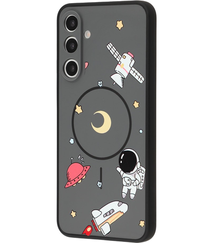 MagSafe futrola za Samsung Galaxy S26 Ultra S948, OEM, Cartoon Astronaut, Siva