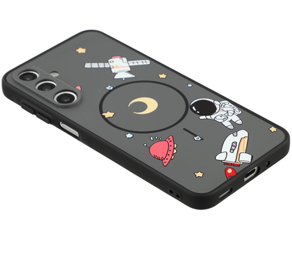 MagSafe futrola za Samsung Galaxy S26 Ultra S948, OEM, Cartoon Astronaut, Siva
