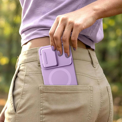 MagSafe futrola za Samsung Galaxy A57 5G, Tech-Protect, Kevlar Aura, Ljubičasta