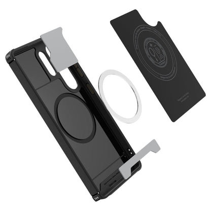 Futrola MagSafe za Samsung Galaxy S25 Ultra S938, Spigen, Mag Armor, Crna ACS08913