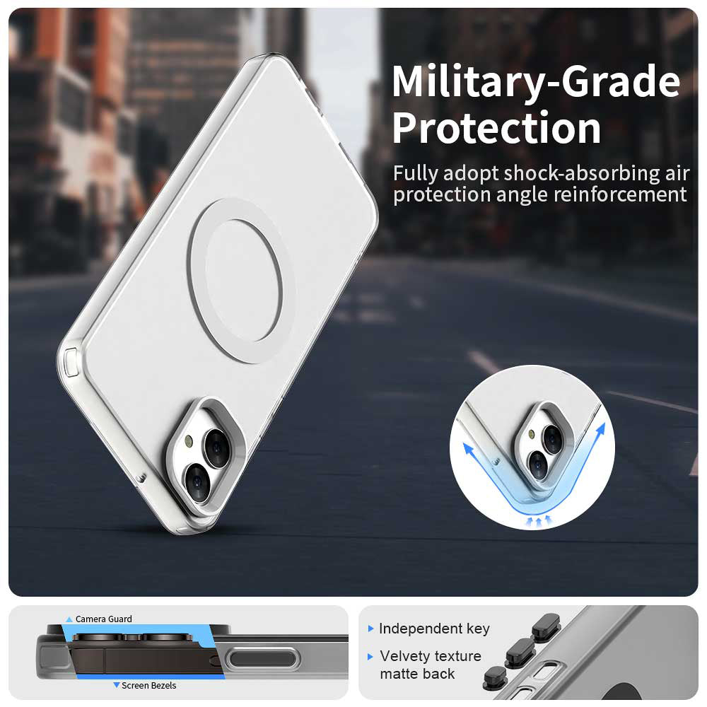 MagSafe futrola za Samsung Galaxy A05 A055, Techsuit, CandyCase, Bela