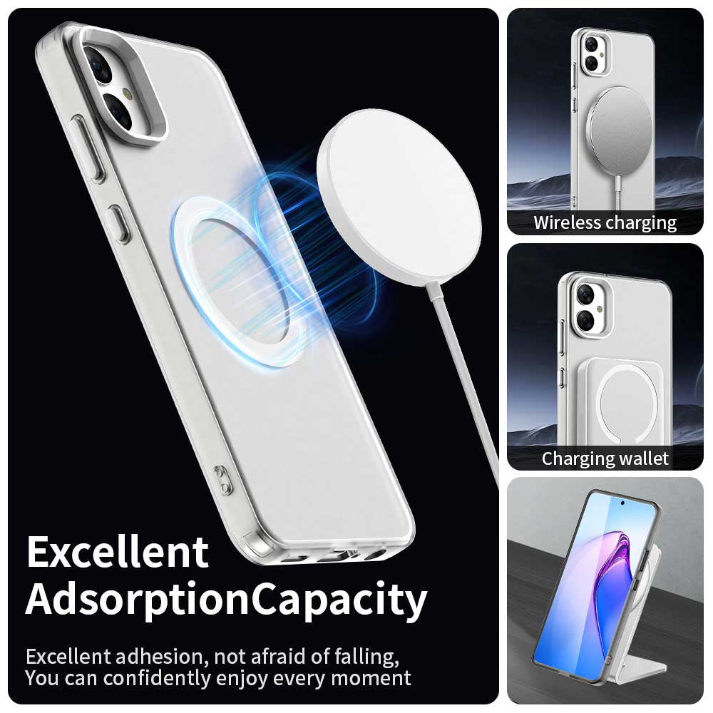 MagSafe futrola za Samsung Galaxy A05 A055, Techsuit, CandyCase, Bela