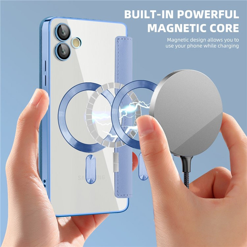 MagSafe futrola za Samsung Galaxy A05 A055, Techsuit, SmartMag Book, Plava