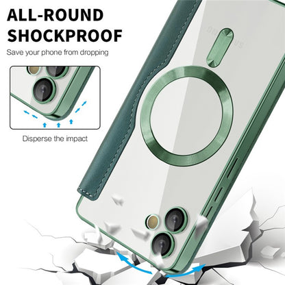 MagSafe futrola za Samsung Galaxy A05 A055, Techsuit, SmartMag Book, Zelena