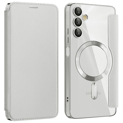 MagSafe futrola za Samsung Galaxy A05s A057, Techsuit, SmartMag Book, Siva