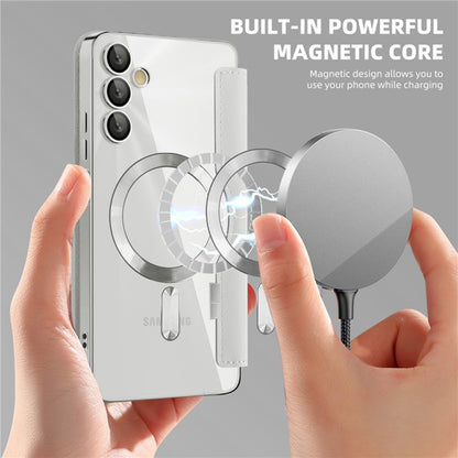 MagSafe futrola za Samsung Galaxy A05s A057, Techsuit, SmartMag Book, Siva
