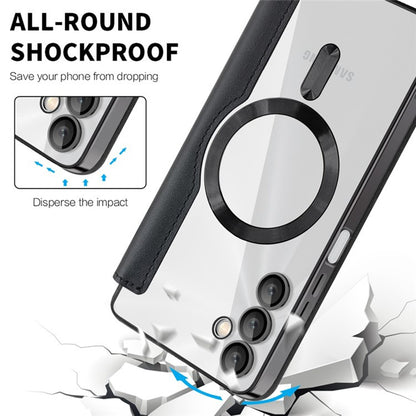 MagSafe futrola za Samsung Galaxy A05s A057, Techsuit, SmartMag Book, Crna