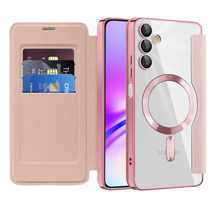 MagSafe futrola za Samsung Galaxy A05s A057, Techsuit, SmartMag Book, Roze