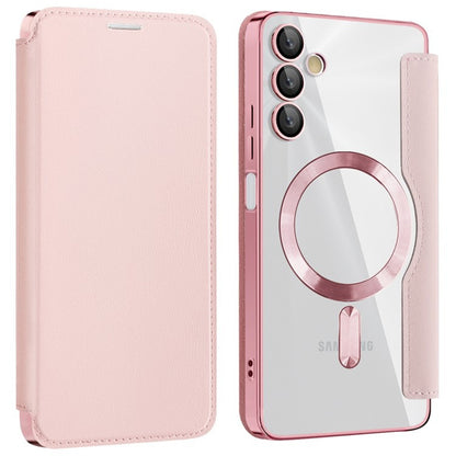 MagSafe futrola za Samsung Galaxy A05s A057, Techsuit, SmartMag Book, Roze