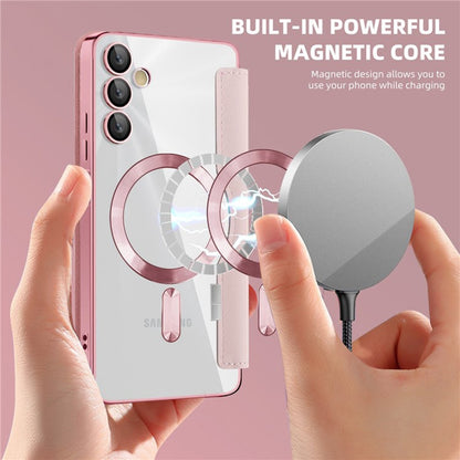 MagSafe futrola za Samsung Galaxy A05s A057, Techsuit, SmartMag Book, Roze