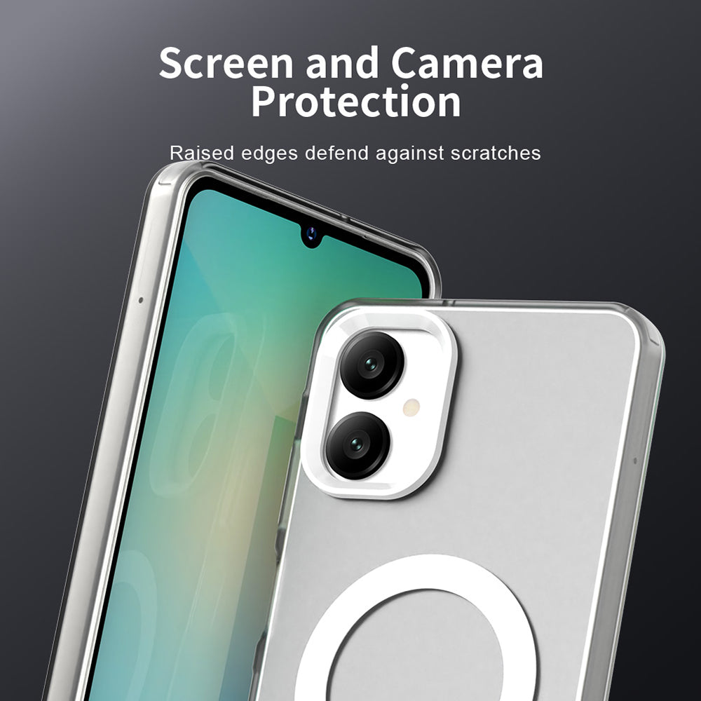 MagSafe futrola za Samsung Galaxy A06 A065, Techsuit, CandyCase, Bela