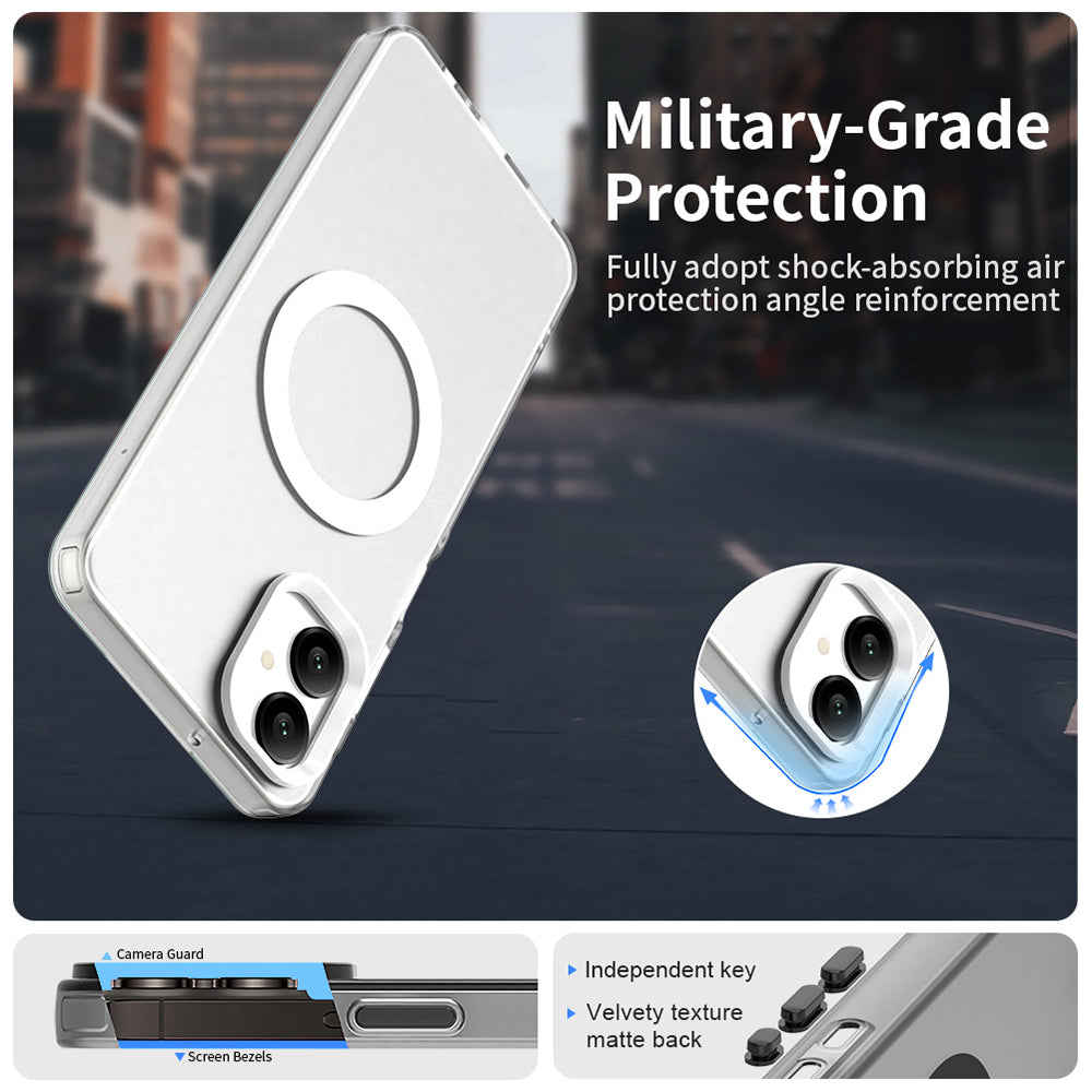 MagSafe futrola za Samsung Galaxy A06 A065, Techsuit, CandyCase, Bela