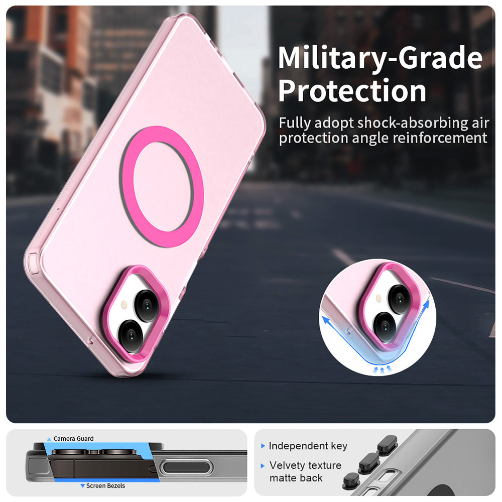 MagSafe futrola za Samsung Galaxy A06 A065, Techsuit, CandyCase, Roze
