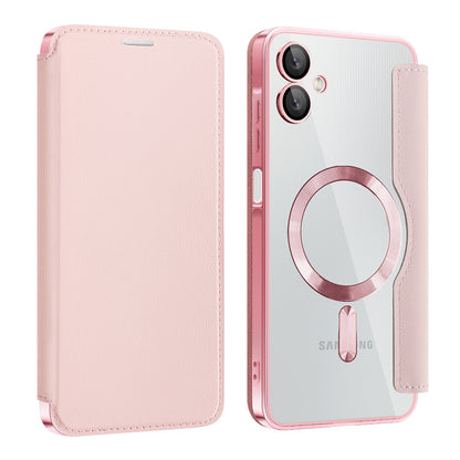 MagSafe futrola za Samsung Galaxy A06 A065, Techsuit, SmartMag Book, Roze