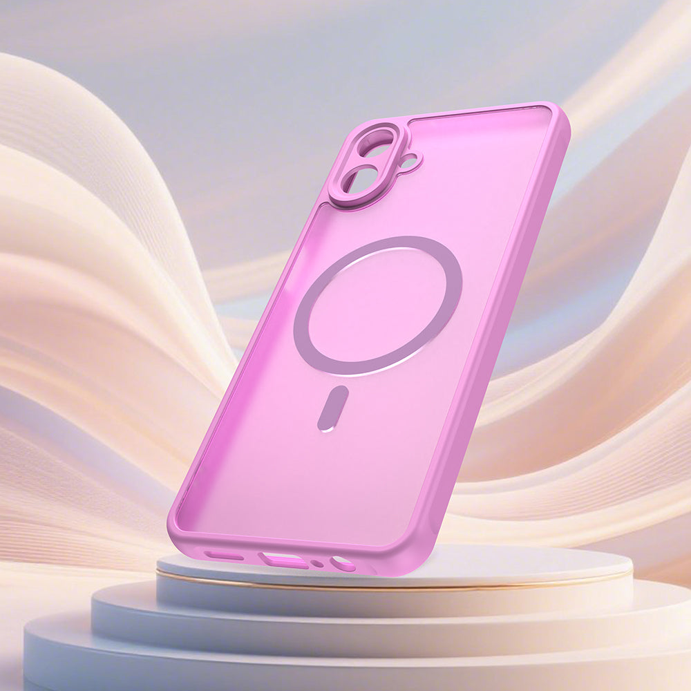 Futrola MagSafe za Samsung Galaxy A07 4G A075, Techsuit, HaloFrost II, Roze