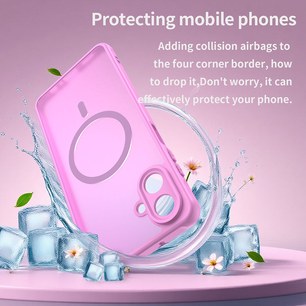 Futrola MagSafe za Samsung Galaxy A07 4G A075, Techsuit, HaloFrost II, Roze