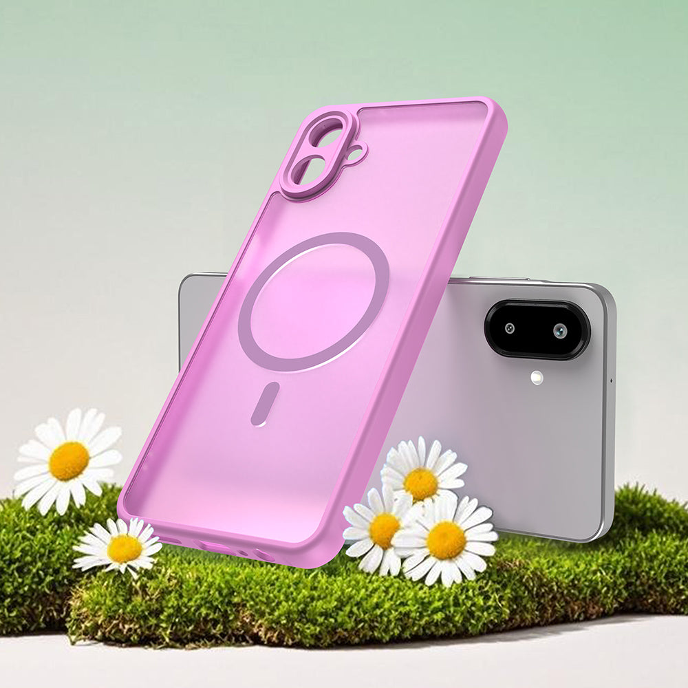 Futrola MagSafe za Samsung Galaxy A07 4G A075, Techsuit, HaloFrost II, Roze