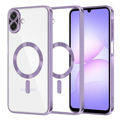 MagSafe futrola za Samsung Galaxy A07 4G A075, Techsuit, Luxury Crystal, Svetlo Ljubičasta