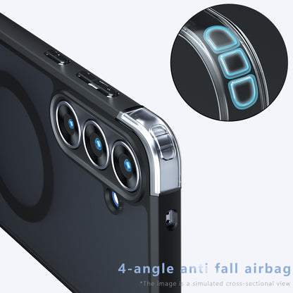 Futrola MagSafe za Samsung Galaxy A07 4G A075, Techsuit, PureFrost, Satin Crna