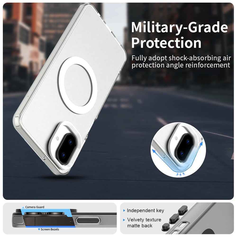 MagSafe futrola za Samsung Galaxy A07 4G A075, Techsuit, CandyCase, Bela