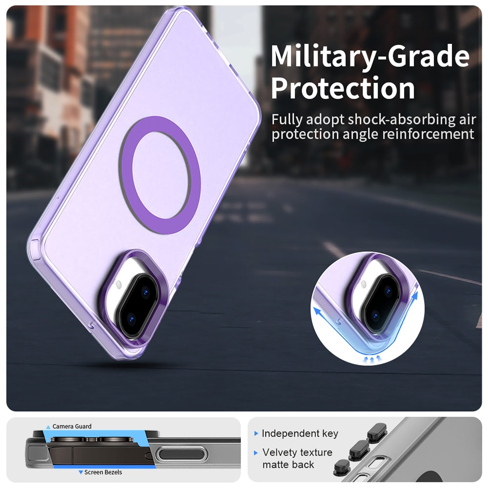 MagSafe futrola za Samsung Galaxy A07 4G A075, Techsuit, CandyCase, Ljubičasta