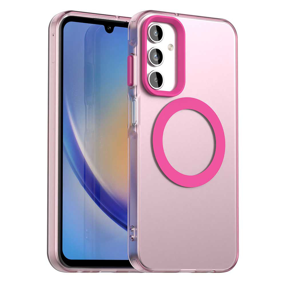MagSafe futrola za Samsung Galaxy A15 5G A156 / A15 A155, Techsuit, CandyCase, Roze
