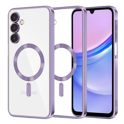MagSafe futrola za Samsung Galaxy A15 5G A156 / A15 A155, Techsuit, Luxury Crystal, Svetlo Ljubičasta