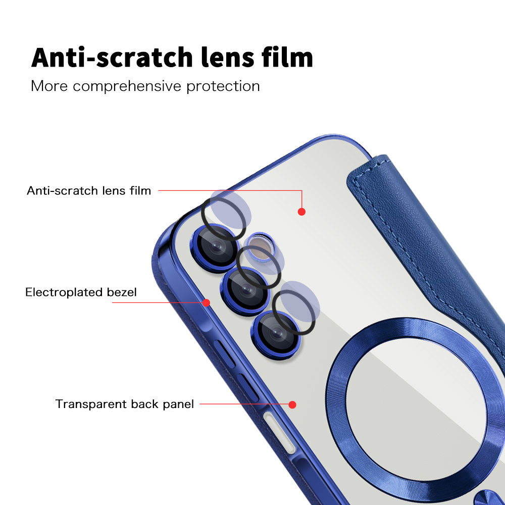 MagSafe futrola za Samsung Galaxy A15 5G A156 / A15 A155, Techsuit, SmartMag Book, Plava