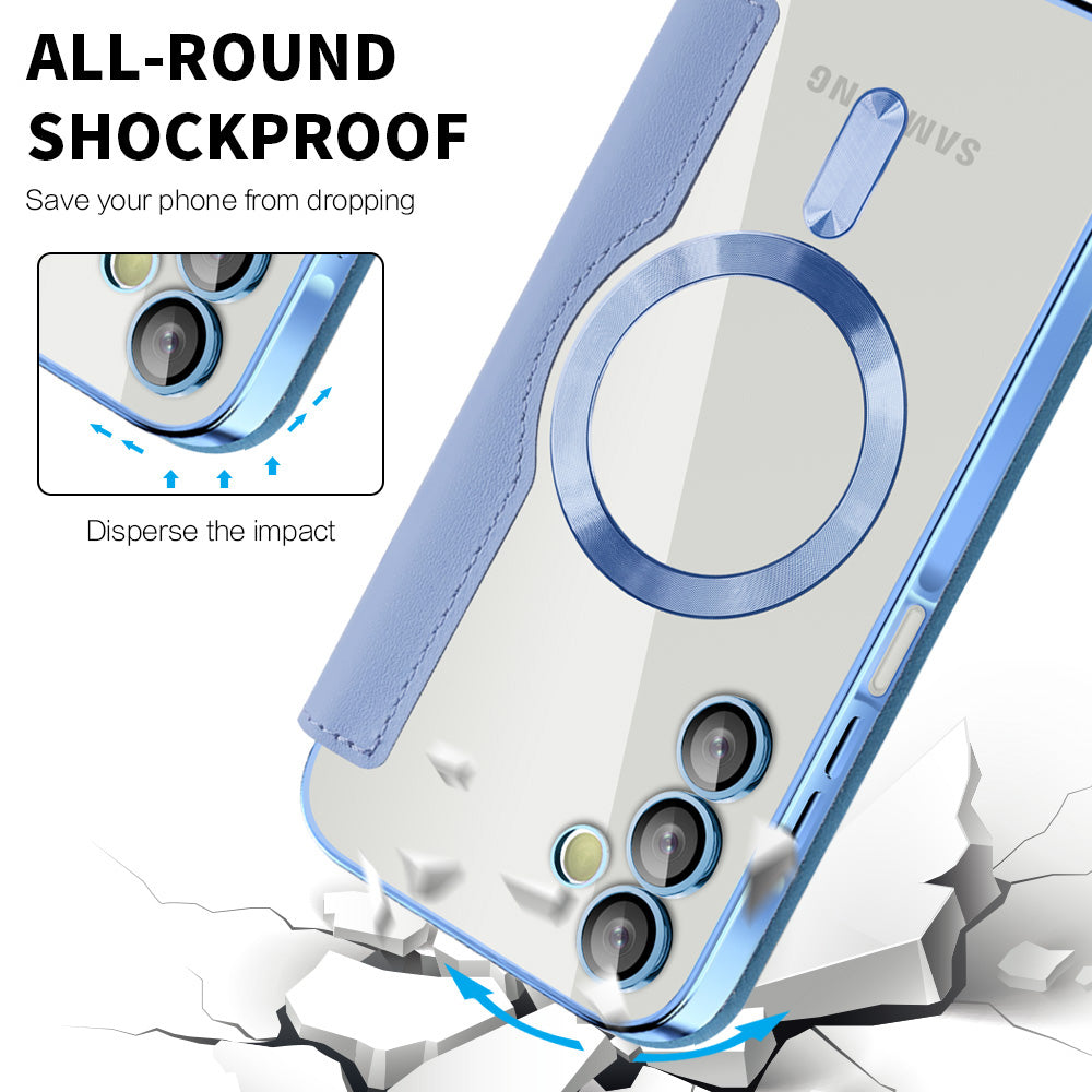 MagSafe futrola za Samsung Galaxy A15 5G A156 / A15 A155, Techsuit, SmartMag Book, Plava